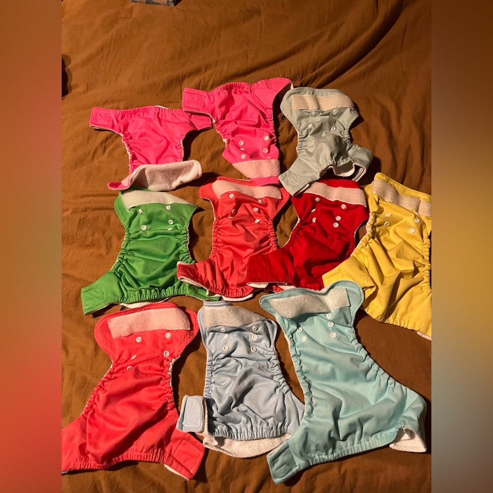 10 cloth diapers